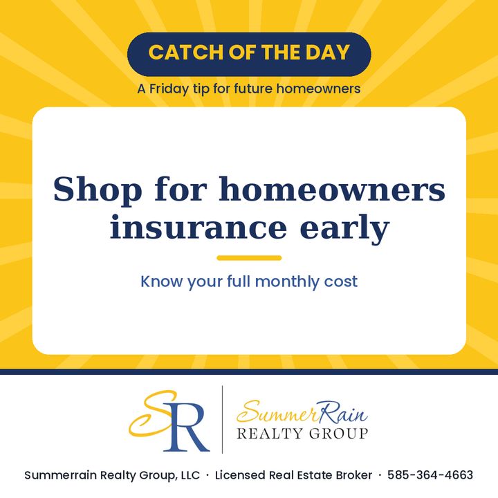 Catch of the Day graphic: Shop for homeowners insurance early