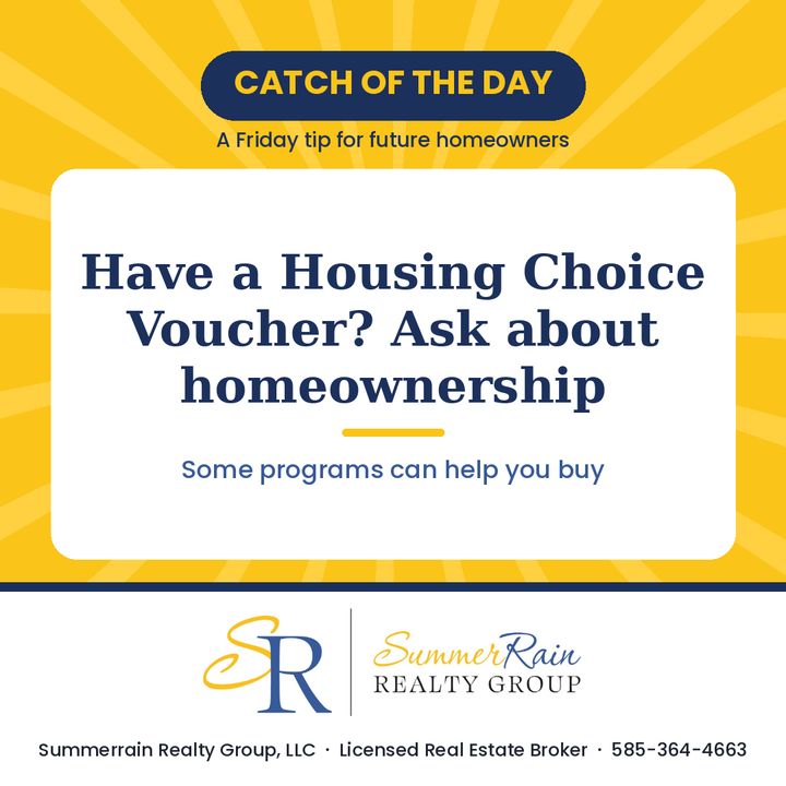 Catch of the Day graphic: Have a Housing Choice Voucher? Ask about homeownership
