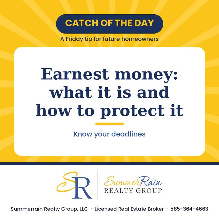 Catch of the Day graphic: Earnest money: what it is and how to protect it